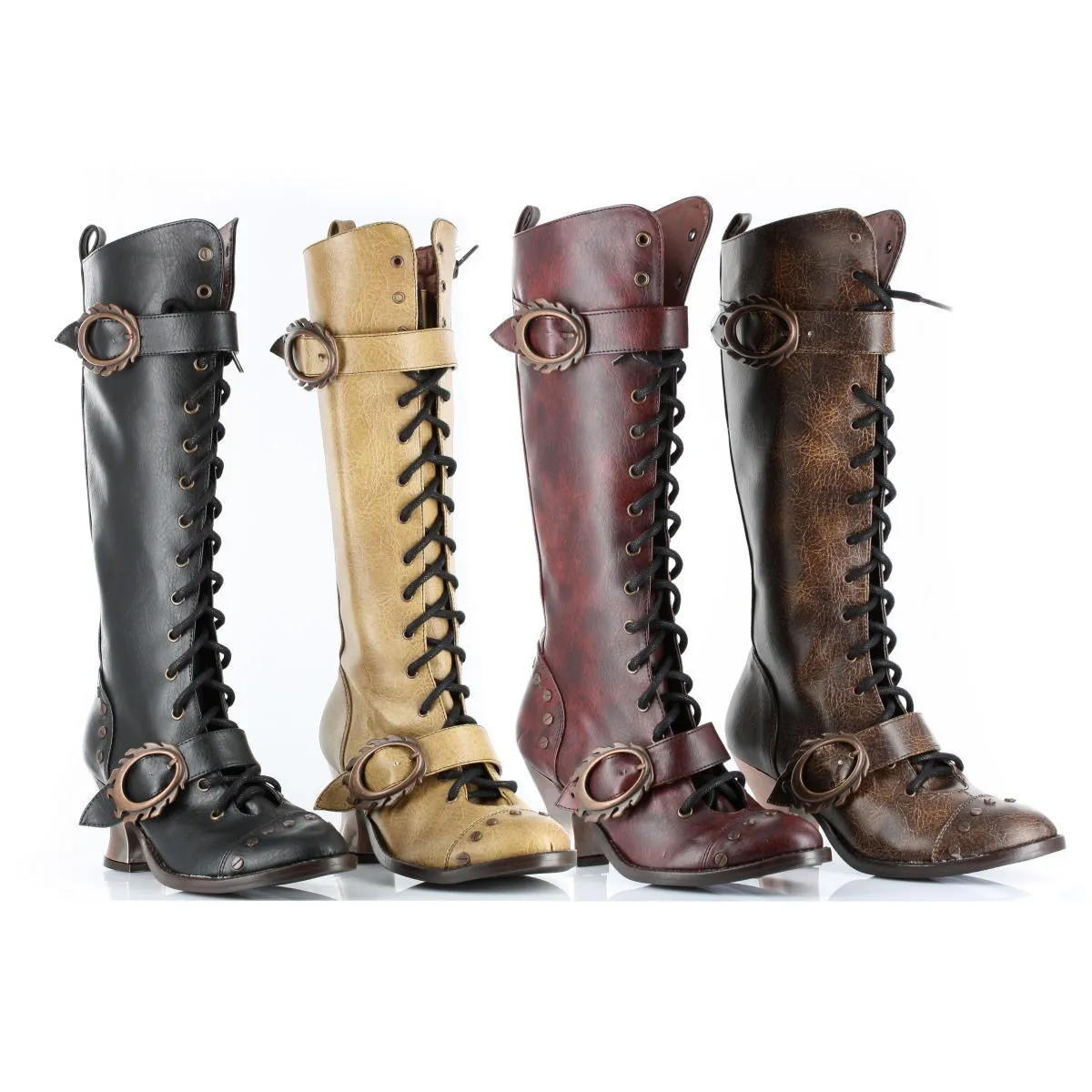 Vintage Knee-High Boots steampunk buy now online