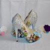 Alice in Wonderland Custom Crystal Heel Shoes by BecciBoosCustomShoes steampunk buy now online