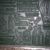 Magnesium Plate and Matrix mold (used to press your own rubber stamps) Steampunk Circus by LVSinCityStamps steampunk buy now online