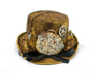 Top Hat by DecorByAlevtyna steampunk buy now online
