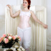 Light Pink Victorian Corset, 1880s Engkish Rose Corset by FiorentinaCostuming steampunk buy now online