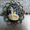 Sale - Ivory Lady and the Fawn Cameo Brooch - Victorian Steampunk Era by ArtInspiredGifts steampunk buy now online