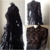 50% off Vtg Black Wedding Dress / 60s Black Steampunk Bridal Gown / Designer Mike Benet / Victorian Style / Gothic / Formal / Prom / Sz 6 by VintessentialGoods steampunk buy now online