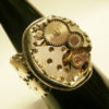 Steampunk watch mechanism ring. Moving cogs on side. Sterling silver. by SuloJewellery steampunk buy now online