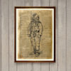 Diving suit poster Steampunk decor Vintage illustration Dictionary print WA811 by wordantique steampunk buy now online