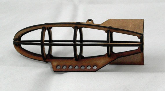 Steampunk Laser cut MDF Airship kit. by DesnoirsEmporium steampunk buy now online