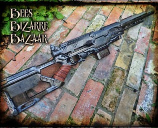 Steampunk Nerf Gun -Sniper Hunting Rifle - Cosplay - Longstrike by BeesBizarreBazaar steampunk buy now online