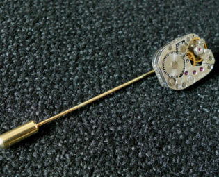 Cravat Pin Steampunk Cravat Pin Tie Pin Lapel Pin with Watch Movement by SteampunkRelics steampunk buy now online