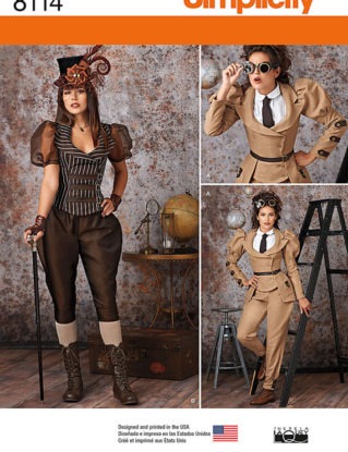 Simplicity Pattern 8114 Misses' Costume by GGselections steampunk buy now online