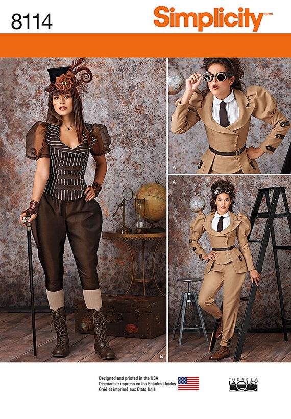 Simplicity Pattern 8114 Misses' Costume by GGselections steampunk buy now online