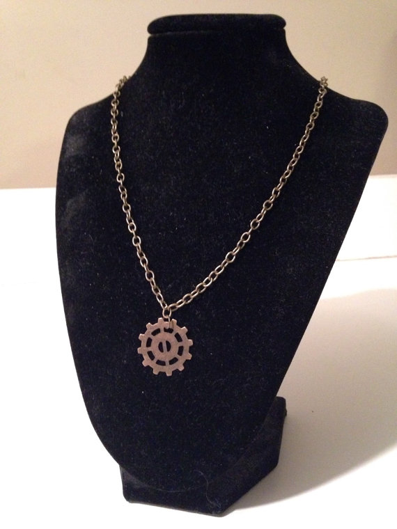 Lexa's Gear Necklace by KittiwakeCreations steampunk buy now online