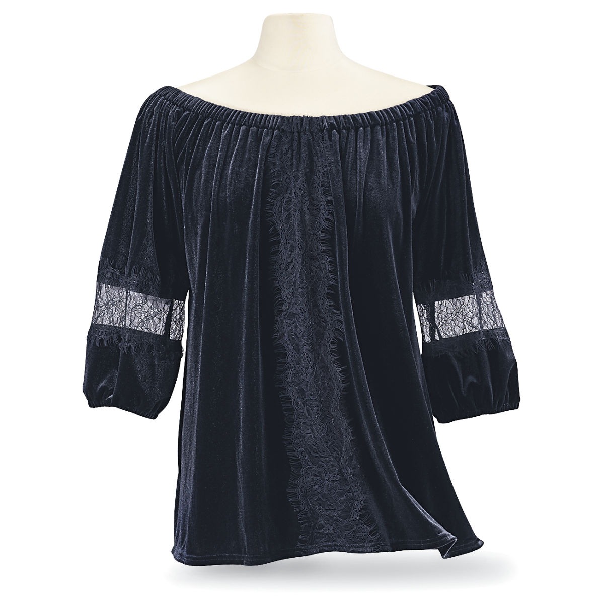 Black Velvet & Lace Top steampunk buy now online