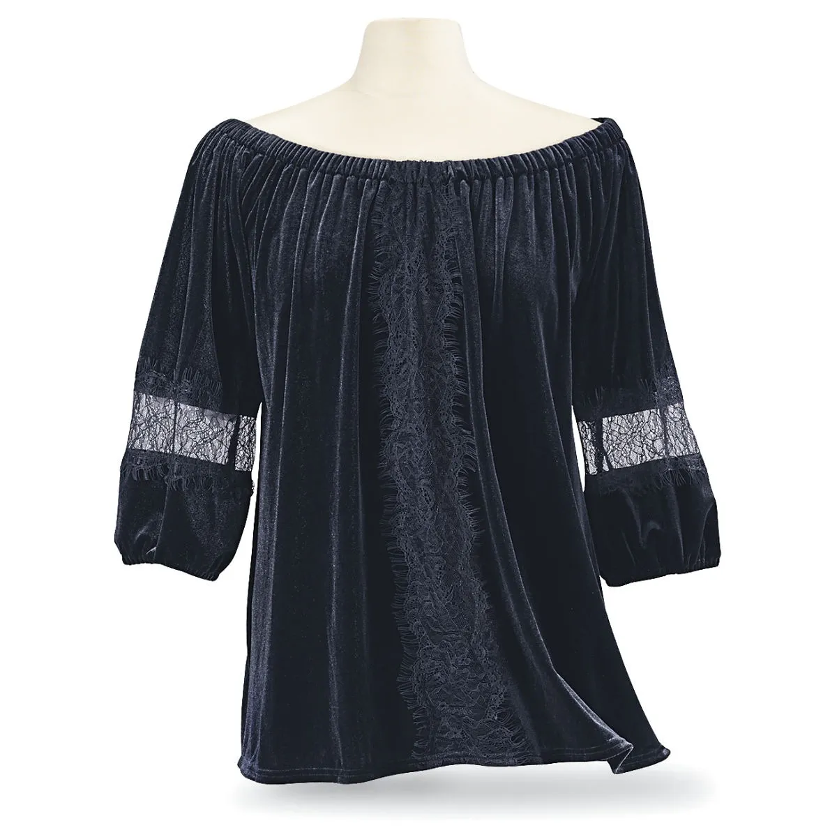 Black Velvet & Lace Top steampunk buy now online