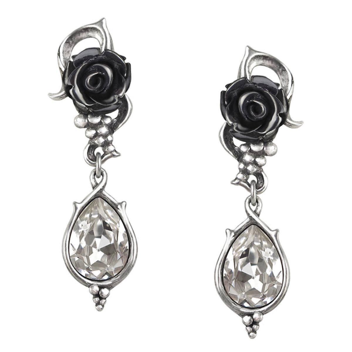 Bacchanal Rose Earrings steampunk buy now online