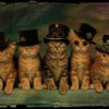 PHOTO PAINTING DF STEAMPUNK KITTENS PLASTER 18X24 '' POSTER ART PRINT LF120 steampunk buy now online