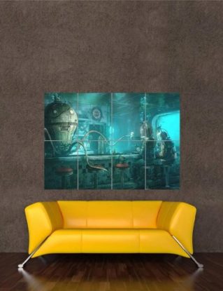 UNDERWATER BAR OCTOPUS STEAMPUNK NEW GIANT WALL ART PRINT PICTURE POSTER OZ980 steampunk buy now online