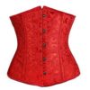 Kiwi-Rata Women's Girdle Waist trainer Floral Slimming Boned Corset G-string (2XL/UK 14-16, Red) steampunk buy now online