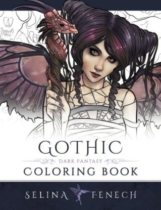 Gothic - Dark Fantasy Coloring Book: Volume 6 (Fantasy Art Coloring by Selina) steampunk buy now online