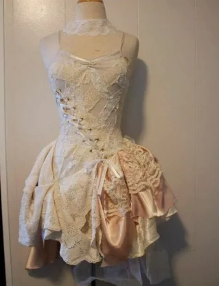 Steampunk Wedding Dress &ndash; Whimsical Merlot Dress &ndash; Made to Order by PatchedJester steampunk buy now online