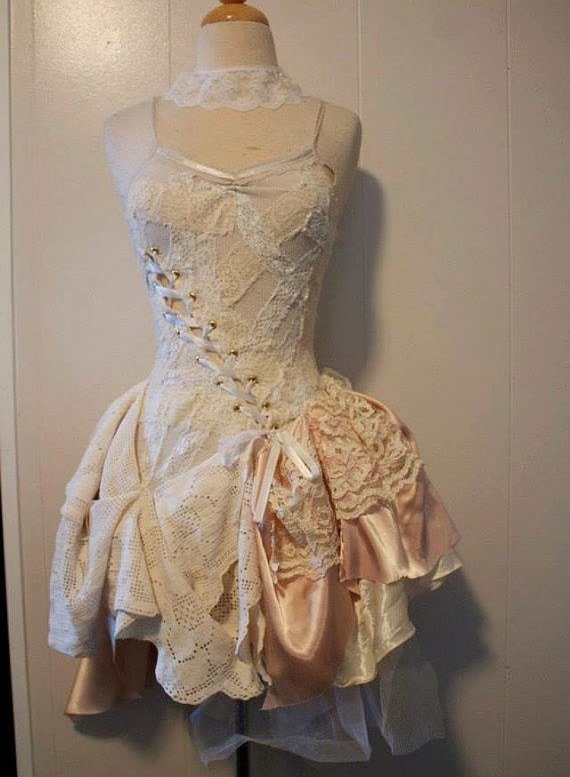 Steampunk Wedding Dress – Whimsical Merlot Dress – Made to Order by PatchedJester steampunk buy now online