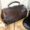 Vintage Leather Bag/Gladstone Bag/Victorian Leather Bag by CoolVintageHomeStore steampunk buy now online