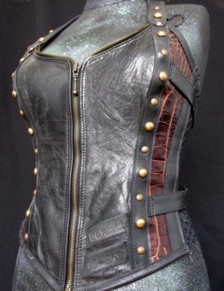 Viking Warrior Steampunk Leather Top by NiKiNGA steampunk buy now online