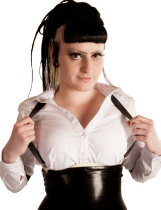 Latex Underbust Corset Braces Suspenders by MicoCoutureLatex steampunk buy now online