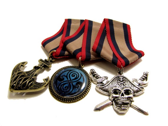 CHOOSE your Own DOUBLE Medallion - Steampunk / Dieselpunk - Award Medal - Medal of Honor by SpectraNova steampunk buy now online