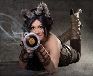 ON SALE! Steampunk Rocket Raccoon 8.5×11" print – Miss Chezza cosplay print (Guardians of the Galaxy) by MissChezzaCosplay steampunk buy now online