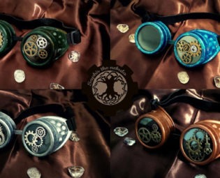Steampunk goggles by Saphirthenebula steampunk buy now online