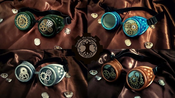 Steampunk goggles by Saphirthenebula steampunk buy now online