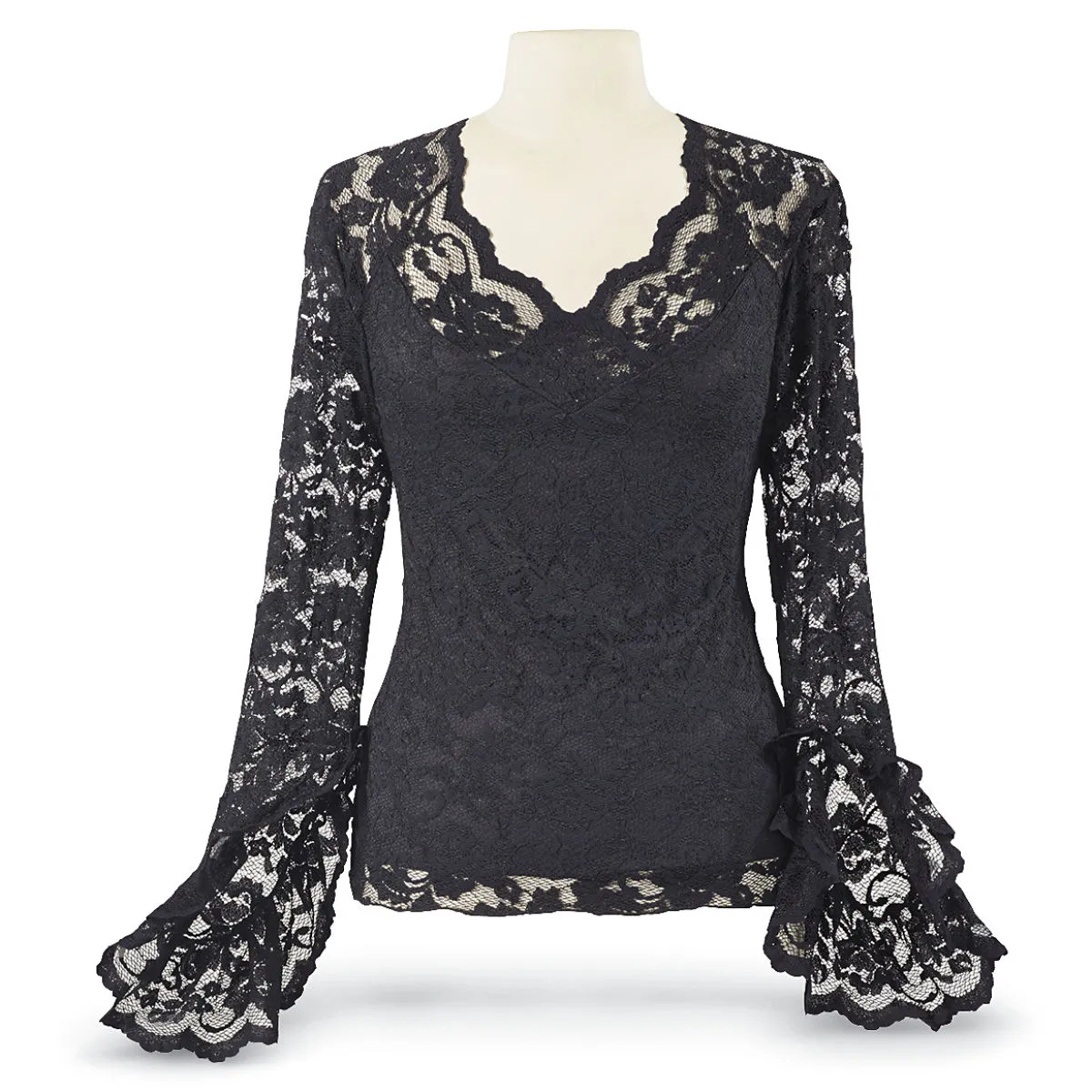 Black Lace Top steampunk buy now online