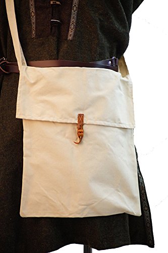 Steampunk--SCA-Cosplay--Re enactment-LARP-Tudor-Archer-Pagan MEDIUM WATER CARRIER / MESSENGER COTTON BAG steampunk buy now online