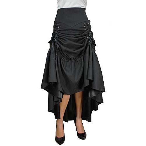 Chic Star Gothic 3 Way Lace Up Skirt Black Sizes 26 steampunk buy now online