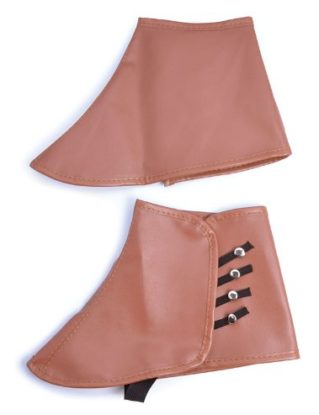 Brown Faux Leather Steampunk Spats Steam Punk Victorian Fancy Dress steampunk buy now online