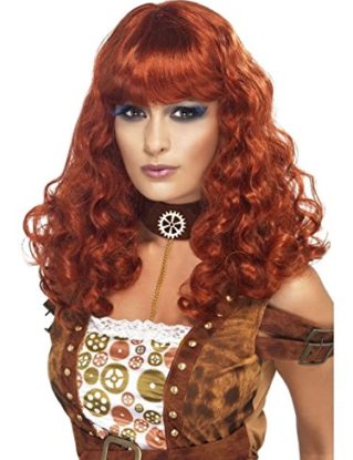 Uwant Fashion Steam Punk Ladies Ginger Curly Fancy Dress Wig New steampunk buy now online