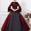 Dark Red Victorian Lolita Ball Gown Chic Satin Costume steampunk buy now online
