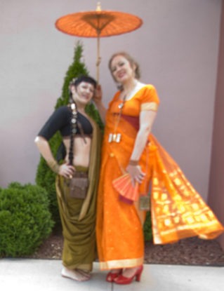 Sari women at Steampunk Worlds Fair steampunk buy now online