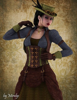 Lyssiana in Steampunk style steampunk buy now online