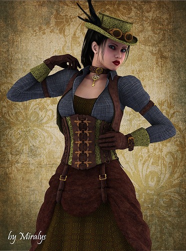 Lyssiana in Steampunk style steampunk buy now online