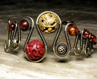 steampunk Jewelry made by CatherinetteRings - RELIC STEAMED - DRAGON BRACELET OF ETERNAL LIFE steampunk buy now online