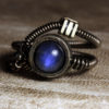 steampunk jewelry made by CatherinetteRings Blue Labradorite ring steampunk buy now online