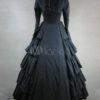 Gothic Black Long Sleeves Lolita One-Piece steampunk buy now online Gothic Black Long Sleeves Lolita One-Piece steampunk buy now online