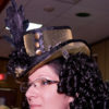 Brass and leather Topper fascinator from Steampunk Worlds Fair steampunk buy now online