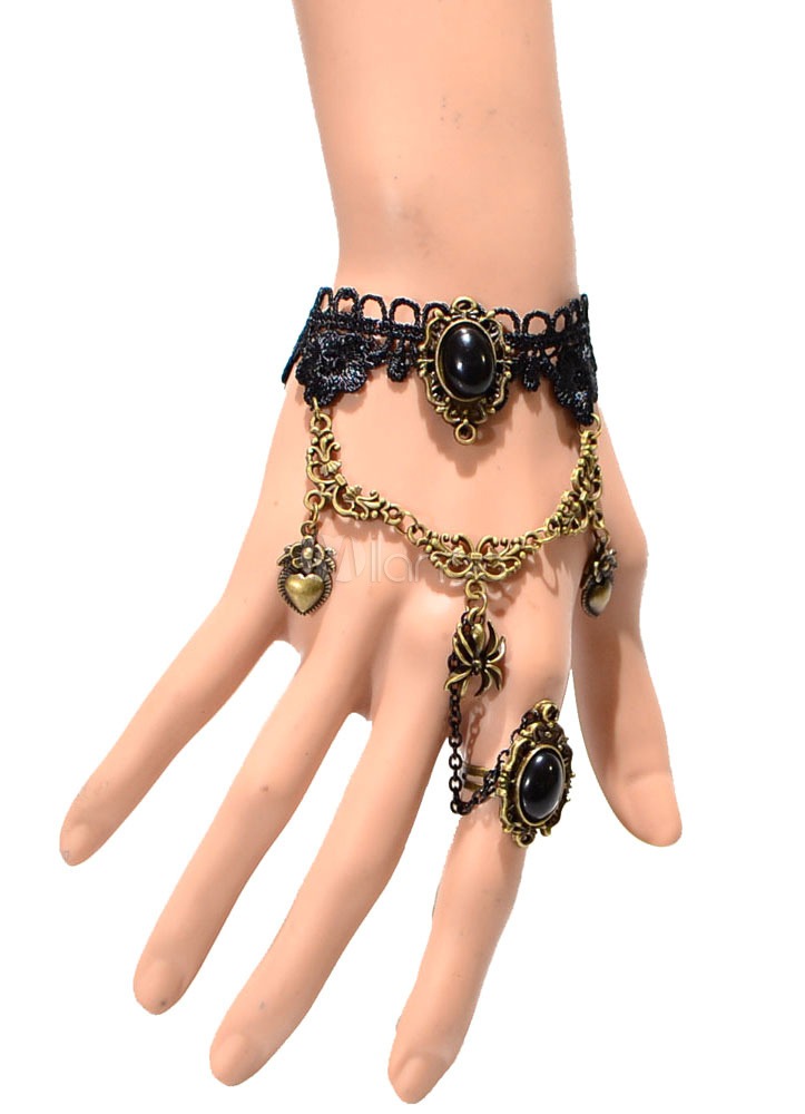 Gothic Gemstone Layered Rings steampunk buy now online