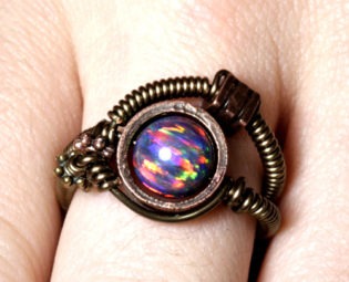 Steampunk Jewelry Ring - Picture on Hand steampunk buy now online