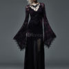 Dark Gothic Dress Lace Embroidery Trumpet Sleeves Steampunk Queen steampunk buy now online Dark Gothic Dress Lace Embroidery Trumpet Sleeves Steampunk Queen steampunk buy now online