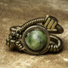 Steampunk Jewelry made by CatherinetteRings: Ring Nephrite steampunk buy now online