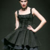 Gothic Black Cotton Layered Palace Style Lolita Dress steampunk buy now online