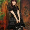 Gothic Layered Short Sleeves Black Lolita Outfits steampunk buy now online